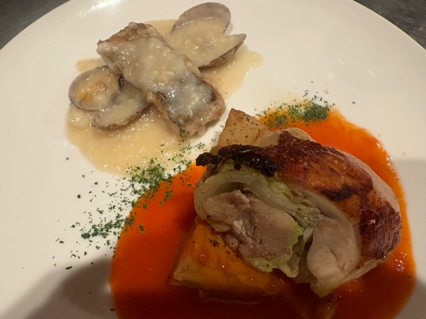 若鶏の白菜ロールオーブン焼き