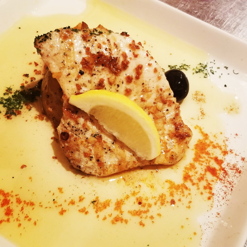 カジキマグロのグリル ガーリック風味