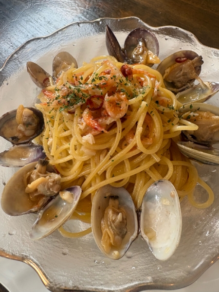 桜海老とアサリのパスタ