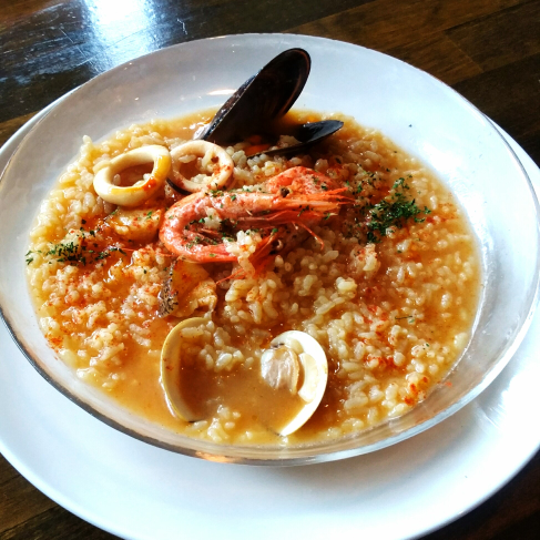 魚介類のリゾット　カルドソ